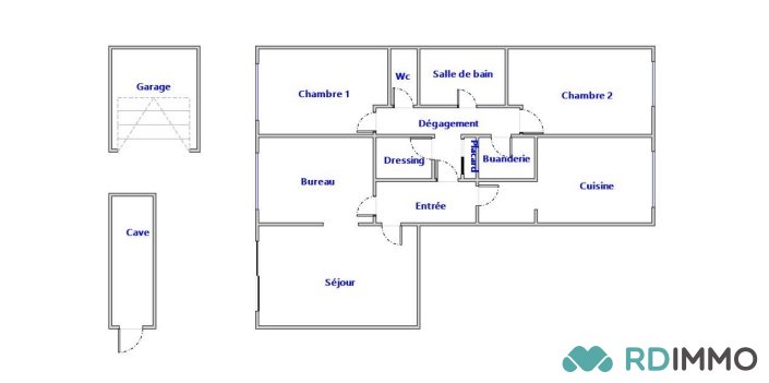 Appartement-T3-box-cave-les tuileries