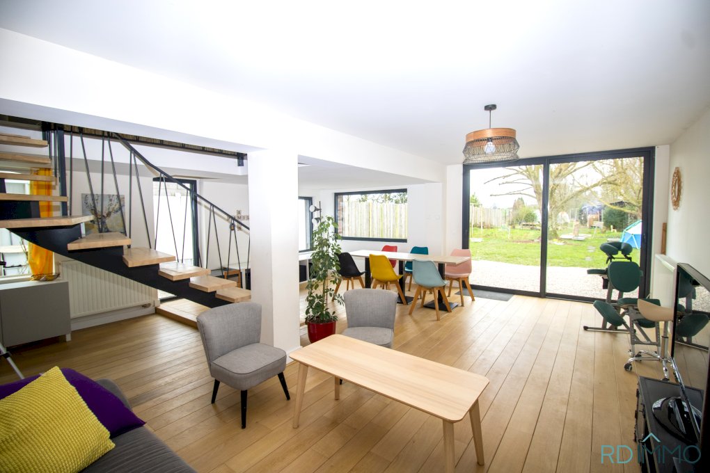 Maison familiale: 4 chambres et jardin sud-ouest