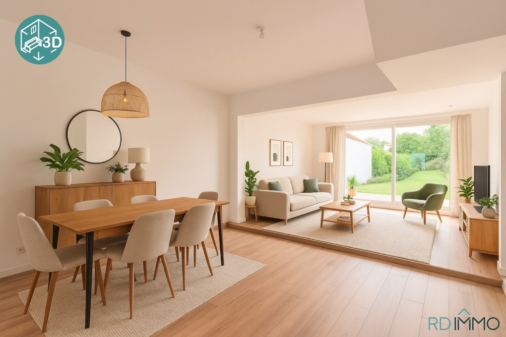 Maison rénovée à vendre à Sainghin-en-Weppes, 4 chambres, Jardin, Calme, Toiture neuve