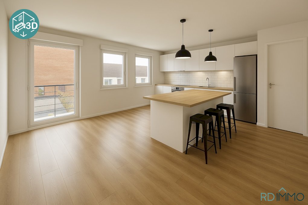 Appartement lumineux avec balcon, garage et cave Quartier Cormontaigne Gambetta Lille