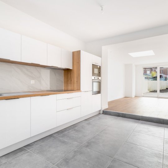 Buisson : Maison rénovée, 3 chambres, jardin sud-ouest Marcq-en-Baroeul