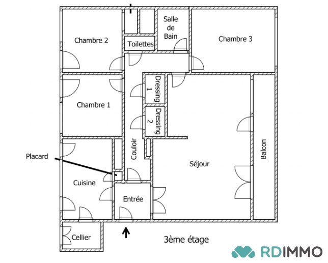 Appartement type 5 au coeur du Croisé Laroche Marcq-en-Baroeul